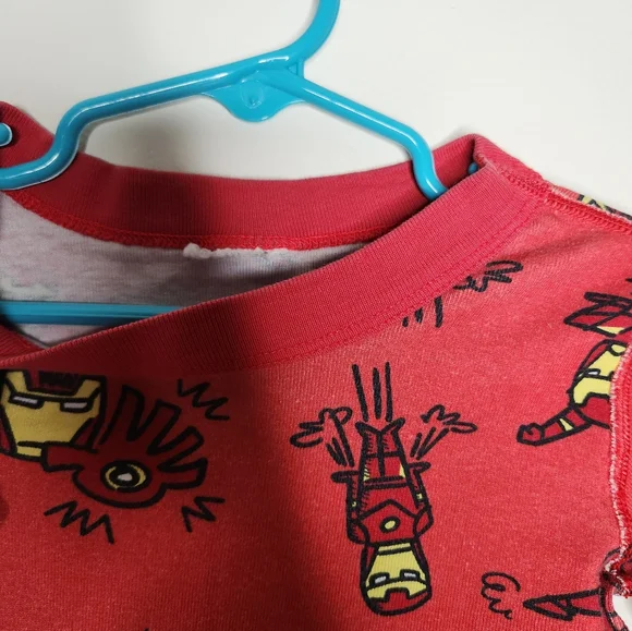 Marvel Iron Man Hanna Andersson Boys Pajama Set Size 6-7 - Picture 5 of 6